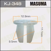 MASUMA КЛИПСА ПЛАСТИКОВАЯ КРЕПЕЖНАЯ KJ- 348 АРТ. 90189-06048