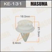 MASUMA КЛИПСА ПЛАСТИКОВАЯ КРЕПЕЖНАЯ KE-131 АРТ. 51411973500