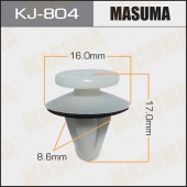 MASUMA КЛИПСА ПЛАСТИКОВАЯ КРЕПЕЖНАЯ KJ- 804 АРТ. MB696120