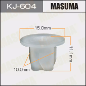 MASUMA КЛИПСА ПЛАСТИКОВАЯ КРЕПЕЖНАЯ KJ- 604 АРТ. 01281-00831