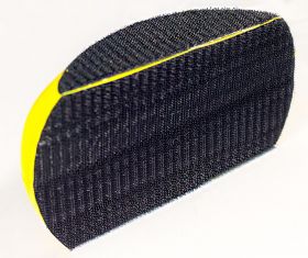 SPD ШЛИФОВАЛЬНЫЙ БЛОК ГИБКИЙ VELCRO (ПРОДОЛЬНЫЙ РАЗРЕЗ) Ф150 ММ