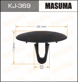 MASUMA КЛИПСА ПЛАСТИКОВАЯ КРЕПЕЖНАЯ KJ-369 АРТ. 90467-09014