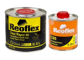 REOFLEX CLEAR RAPID 90 ЛАК АКРИЛОВЫЙ БЫСТРЫЙ 2K UНS 2+1
