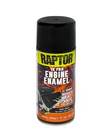 U-POL RAPTOR 300°C ЭМАЛЬ ДЛЯ ДВИГАТЕЛЯ ЧЕРНАЯ ПОЛУМАТОВАЯ СПРЕЙ