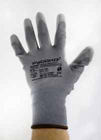 РУСОКО ПЕРЧАТКИ ЗАЩИТНЫЕ НЕЙЛОН С ПОЛИУРЕТАНОВЫМ ПОКРЫТИЕМ