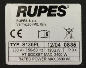 RUPES ПЫЛЕСОС S130PL