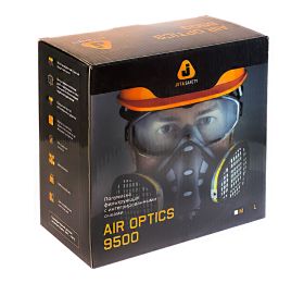 JETA PRO AIR OPTICS 9500 ПОЛУМАСКА С ИНТЕГРИРОВАННЫМИ ОЧКАМИ 