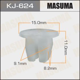 MASUMA КЛИПСА ПЛАСТИКОВАЯ КРЕПЕЖНАЯ KJ- 624 АРТ. 01281-00801