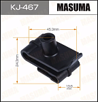 MASUMA КЛИПСА ПЛАСТИКОВАЯ КРЕПЕЖНАЯ KJ-467 АРТ. 90467-05138