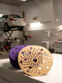 EVT ШЛИФОВАЛЬНЫЙ КРУГ PURPLE CERAMIC БУМАЖНАЯ ОСНОВА 150 ММ
